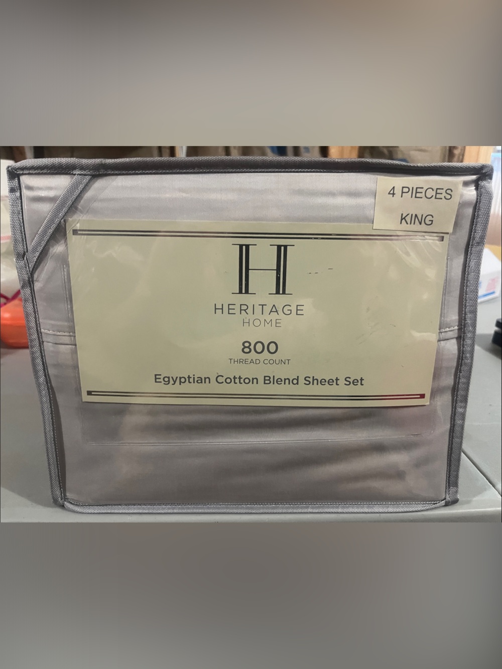Heritage Silver King Sheet Set - 800 Thread Count